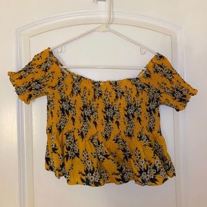 Cropped off the shoulder shirt